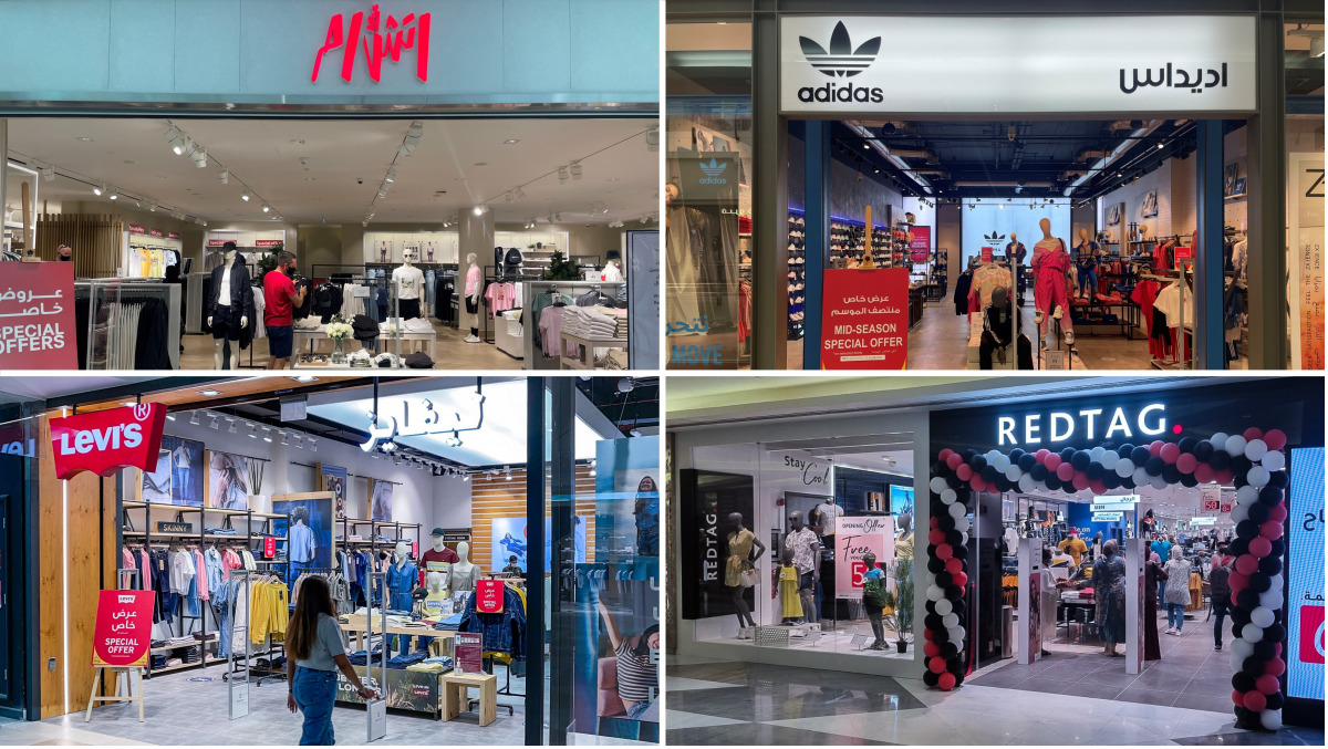 A view of some newly opened shops at City Center Doha.