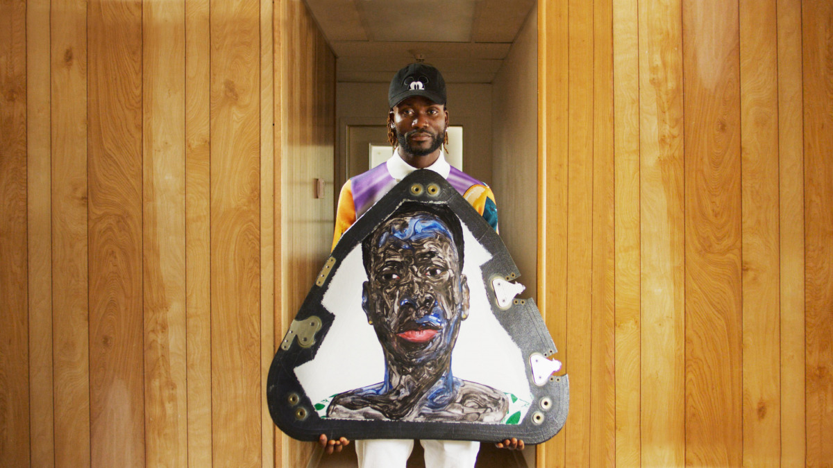 Twitter: Blue Origin / Paintings by Ghana artist Amoako Boafo 