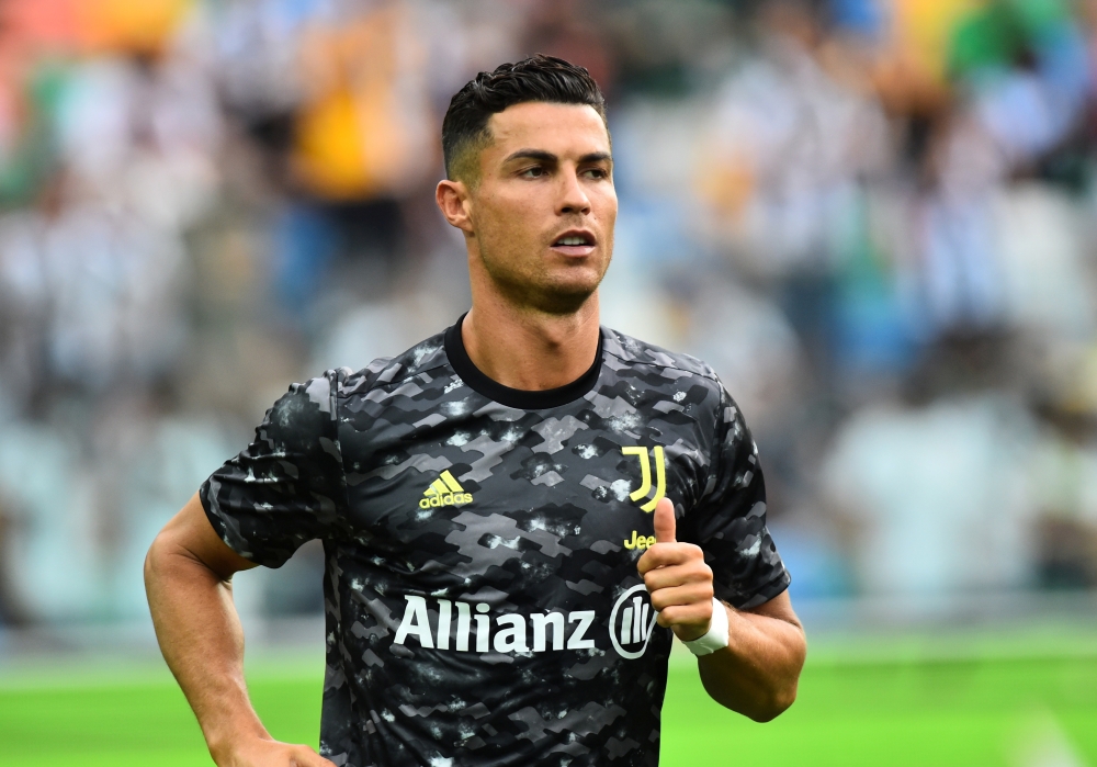 August 22, 2021 Juventus' Cristiano Ronaldo during the warm up before the match REUTERS/Massimo Pinca/File Photo