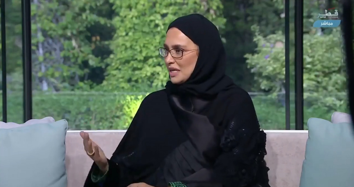 Dr. Muna Al Maslamani speaking on COVID-19 during a Qatar TV programme yesterday. 
