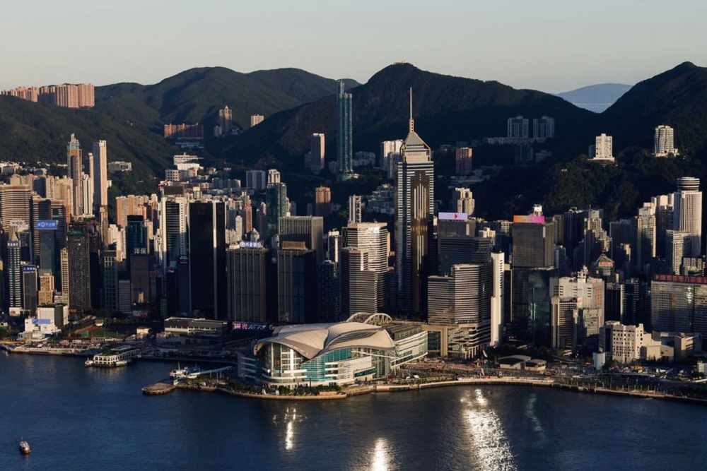 A general view of skyline buildings, in Hong Kong, China July 13, 2021. REUTERS/Tyrone Siu/File Photo