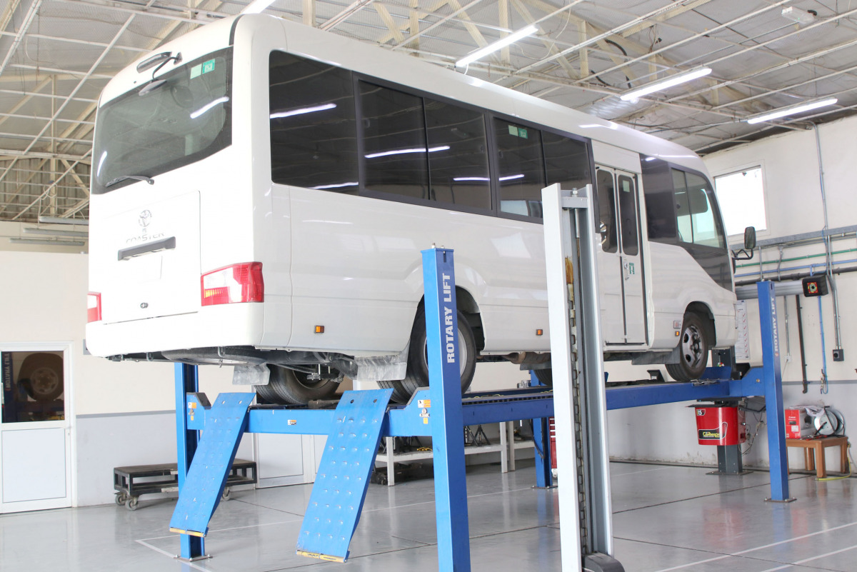 The AAB Commercial Vehicles workshop 