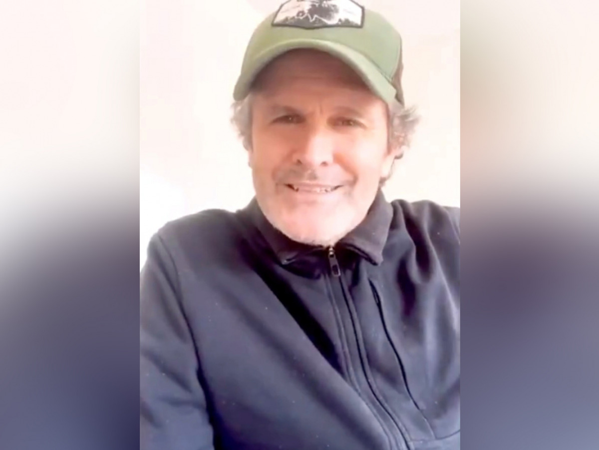 Former New Zealand cricketer Chris Cairns speaks in a video posted on his Twitter account on September 19, 2021, in this still image obtained from social media video. Courtesy of Twitter/Chris Cairns/@chriscairns168/via Reuters 