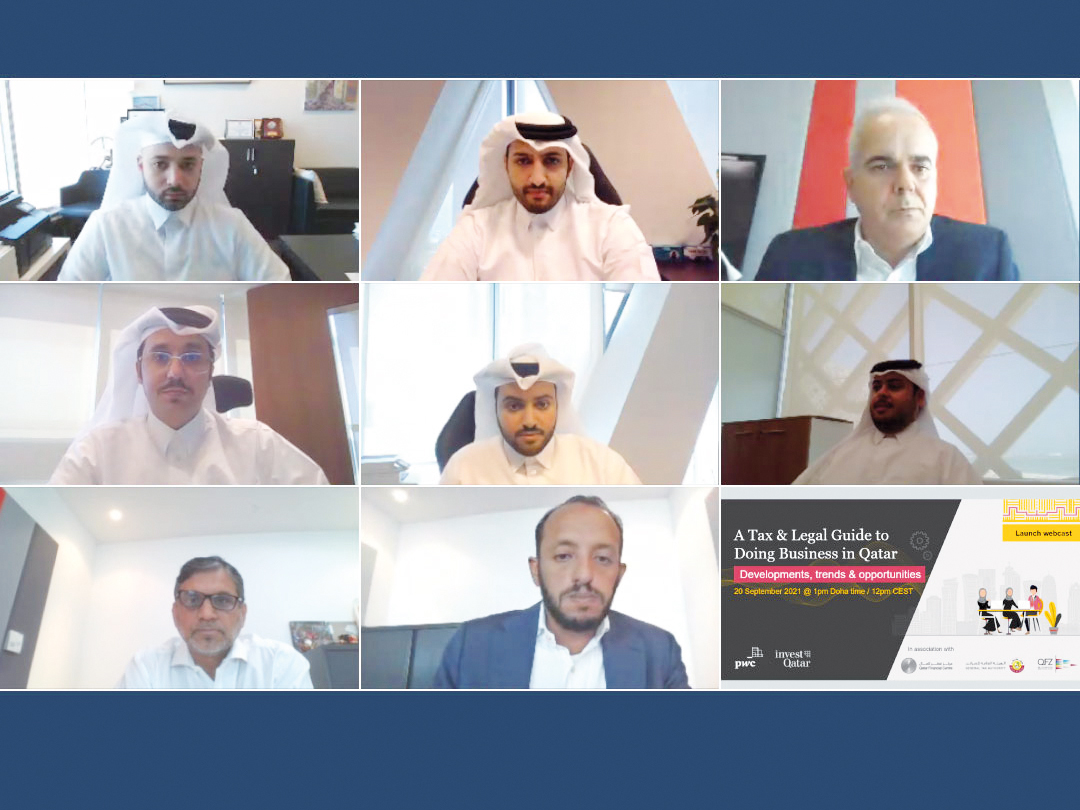 IPA Qatar CEO Sheikh Ali Alwaleed Al Thani, PwC Qatar Country Senior Partner Bassam Hajhamad with other panellists during the launch of IPA Qatar’s new 'Tax and Legal Guide to Doing Business in Qatar', in partnership with PwC.