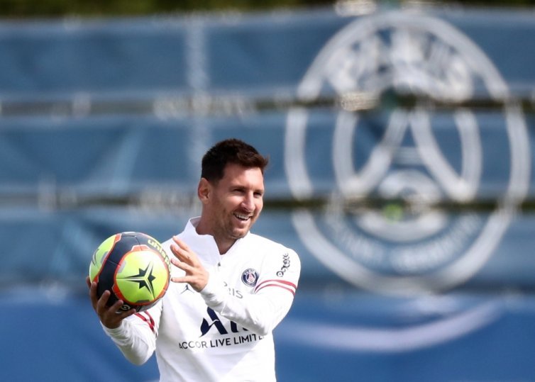 August 28, 2021 Paris St Germain's Lionel Messi during training REUTERS/Sarah Meyssonnier