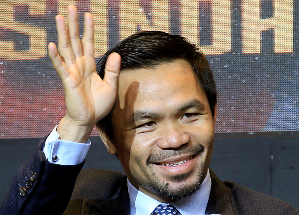 Philippine senator and boxing icon Manny 