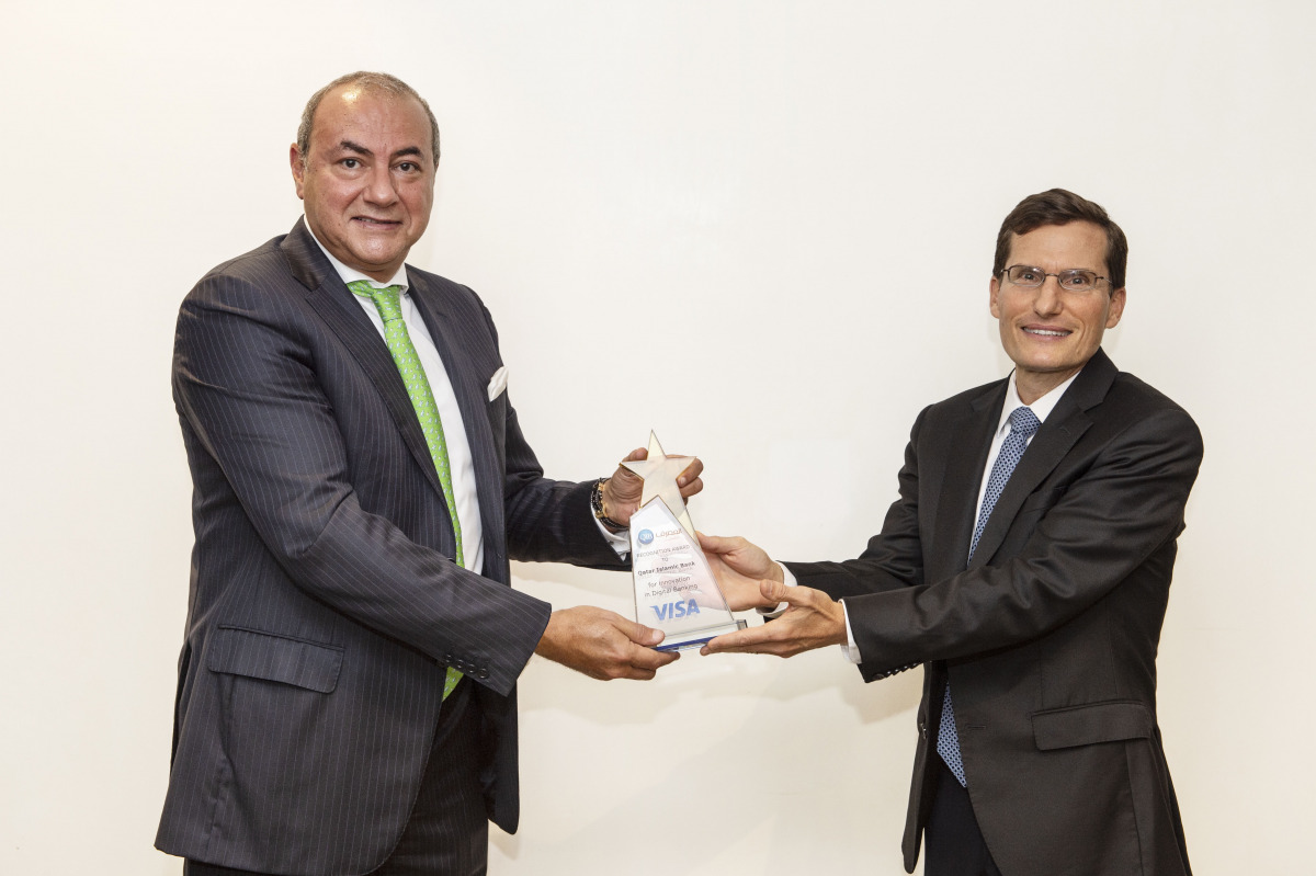 Bassel Gamal and Andrew Torre during the award ceremony.