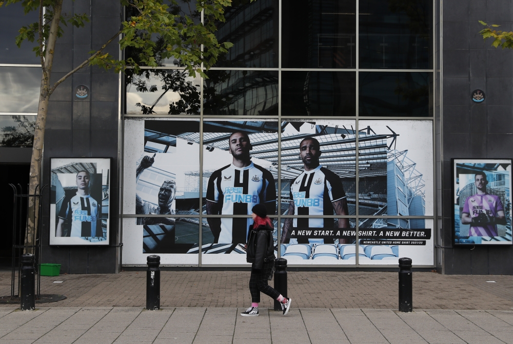 General views outside Newcastle United's St James' Park stadium. (Reuters/Lee Smith)