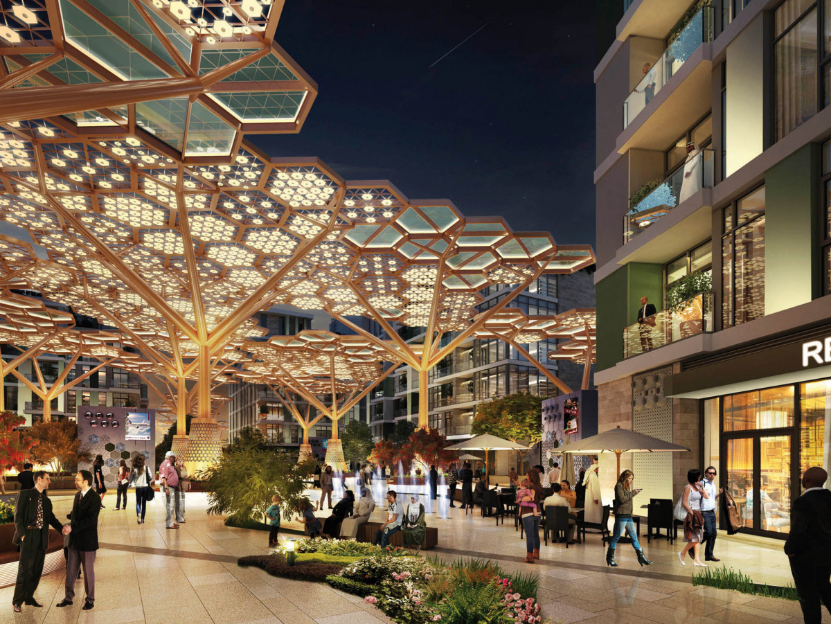 A rendering of Crystal Residence, Gewan Island.