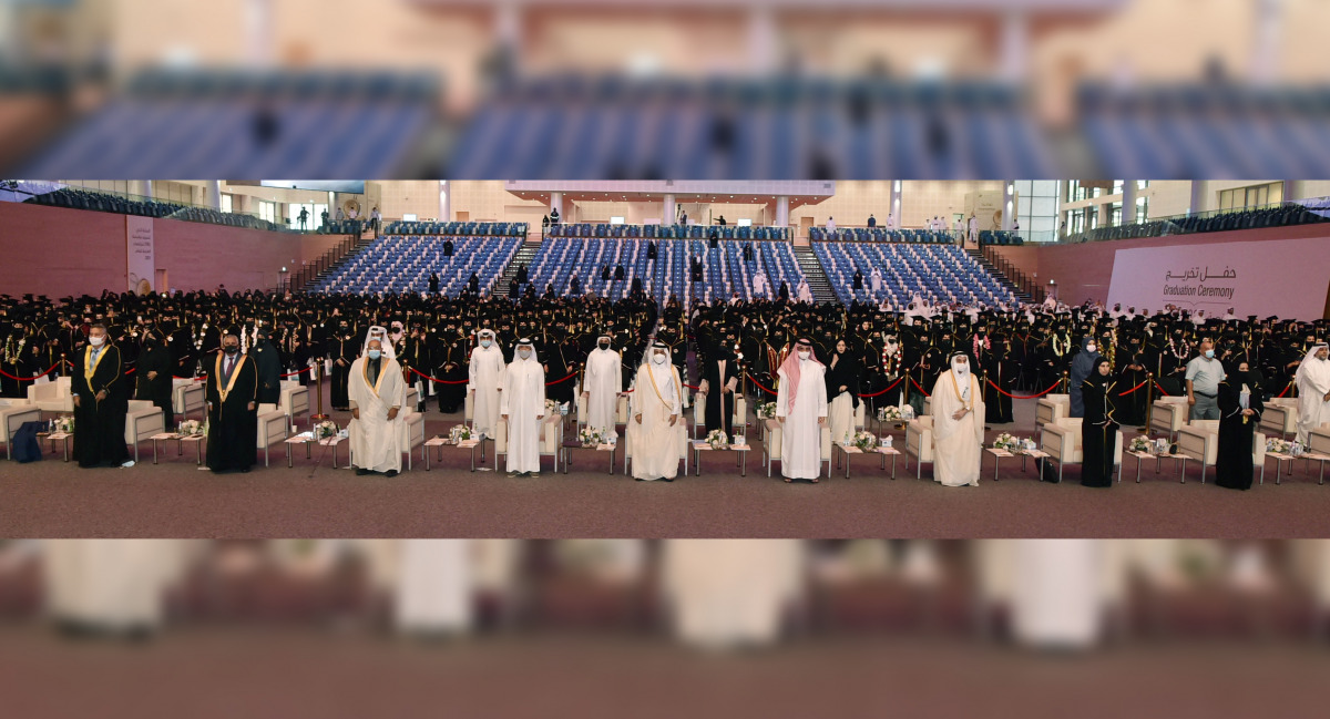 Officials, guests, faculty and students attend the QU College of Arts and Sciences graduation. 