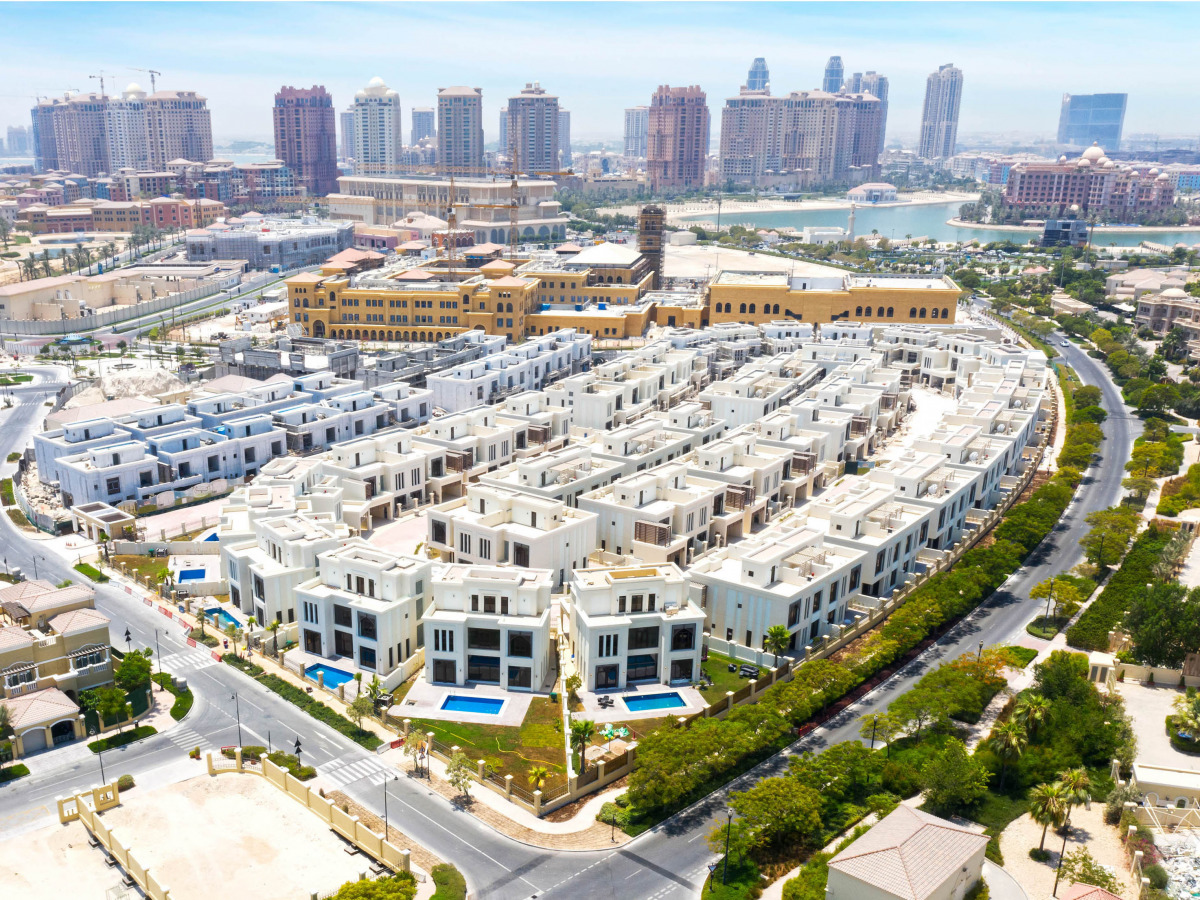 A aerial view of 'Giardino Gardens' Villa Residential Compound. 