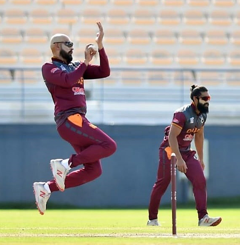 Qatar captain Iqbal Hussain Chaudhry in action in this file photo.