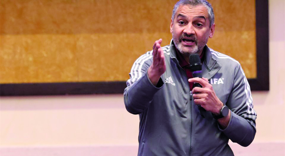 Hani Ballan, Vice-Chairman of the FIFA Referees Committee and Chairman of the QFA Referees Committee.