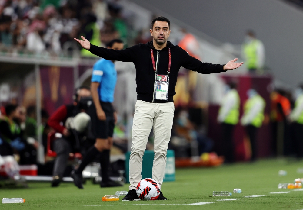 File photo: Amir Cup - Final - Al Sadd v Al Rayyan Al Sadd coach Xavi Reuters/Ibraheem Al Omari/File Photo
 