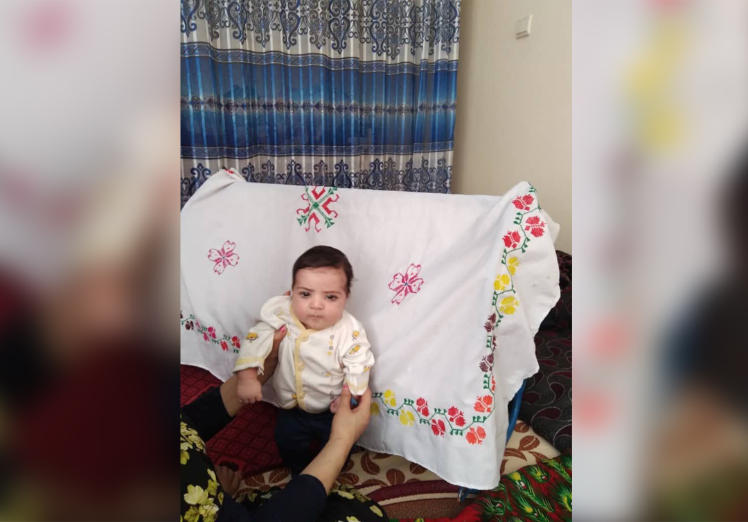 Sohail Ahmadi, around two-months-old, is seen in this handout picture taken August 2021 in Kabul, Afghanistan. Sohail's parents Mirza Ali and his wife Suraya handed him over the fence to a U.S. soldier on August 19, 2021 in the chaos following the U.S. troop withdrawal and hasty evacuation at the Kabul Airport. But by the time the family got to the other side of the fence, the baby was no where to be found. Courtesy of the Ahmadi family/Handout via REUTERS