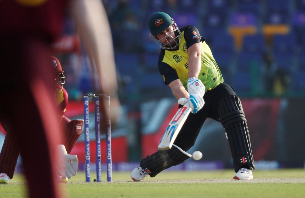 Australia's Aaron Finch in action Reuters/Hamad I Mohammed/File Photo
