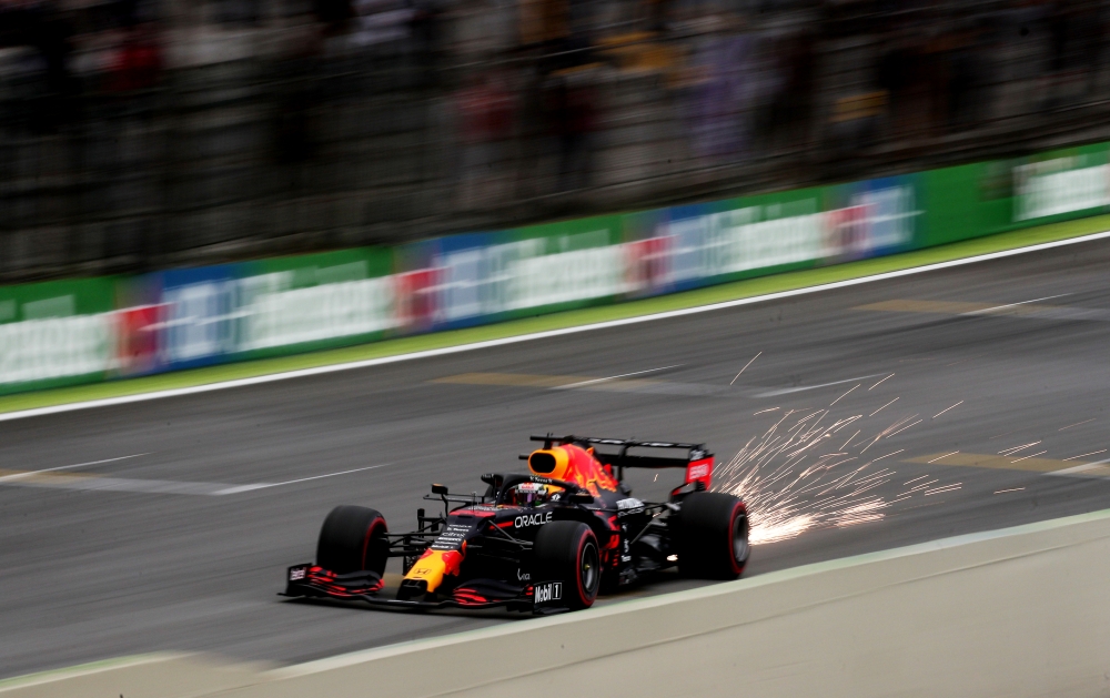 Red Bull's Max Verstappen in action during qualifying REUTERS/Ricardo Moraes