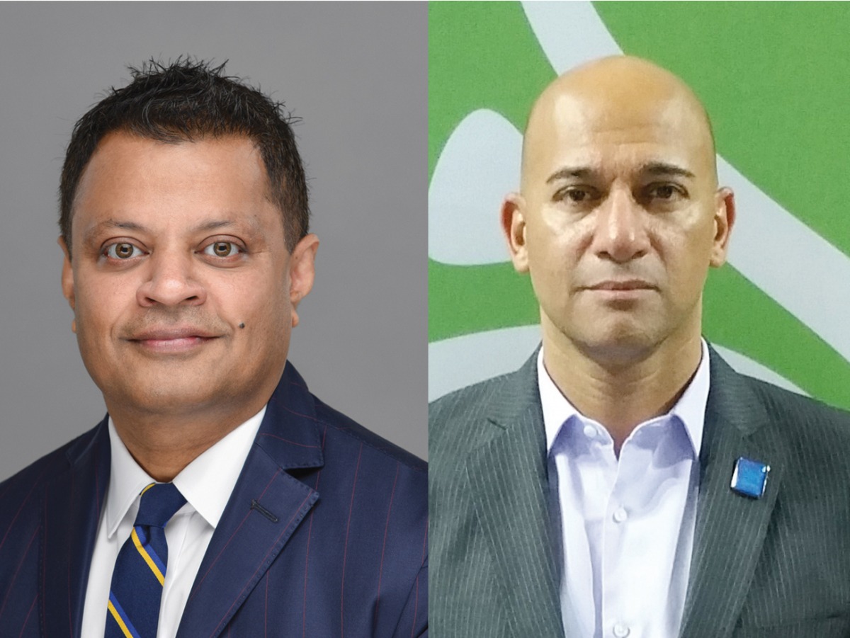 GWC’s Group CEO Ranjeev Menon (left) and FIFA’s Head of Event Logistics Jose Dhooma