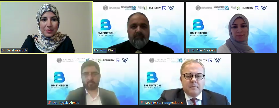 Panelists during the 'Islamic Fintech Practices and Prospects for the Capital Markets’ webinar.
