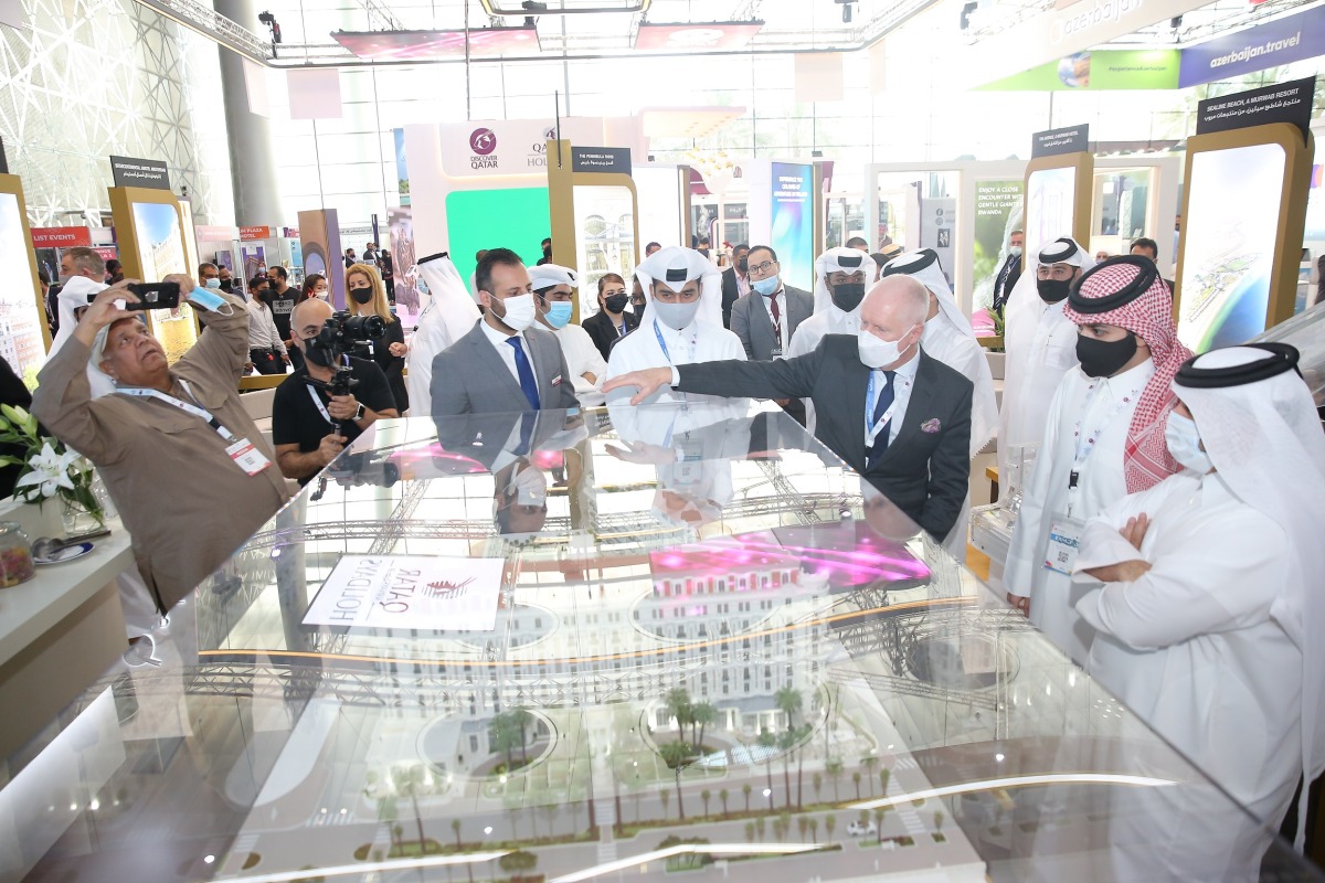 Participants during the Qatar Travel Mart 2021. 