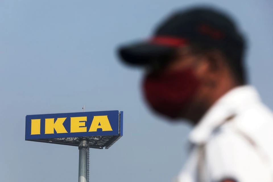 A signboard of the new IKEA store is seen in Navi Mumbai, India, December 17, 2020. REUTERS/Francis Mascarenhas/File Photo

