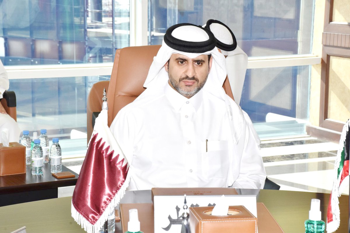 Governor of Qatar Central Bank H E Sheikh Bandar bin Mohammed bin Saud Al Thani attending the 54th meeting of the Board of Directors of the Gulf Monetary Council (GMCO), yesterday.