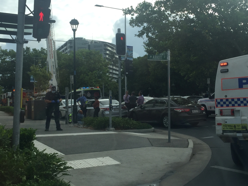 Smoke billows over the Pacific Hotel, a COVID-19 quarantine venue, in Cairns, Australia November 28, 2021 in this picture obtained from social media. Sarah Orton/via REUTERS