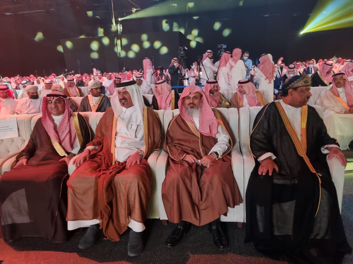 Qatar Chamber (QC) First Vice-Chairman Mohamed bin Ahmed bin Twar Al Kuwari and other dignitaries during the event.