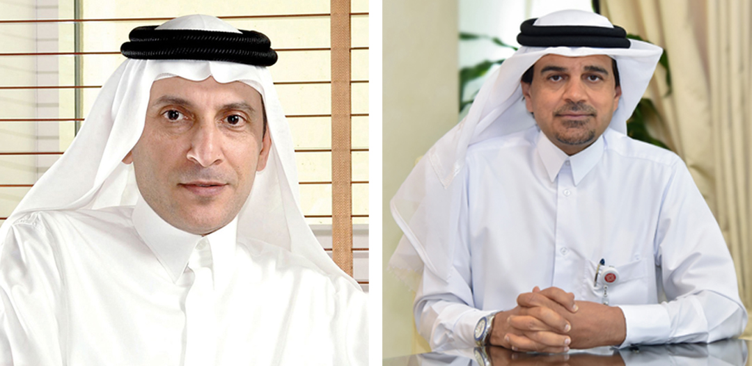 Qatar Airways Group Chief Executive, H E Akbar Al Baker (left) and QIIB Chief Executive Officer Dr Abdulbasit Ahmed Al Shaibei