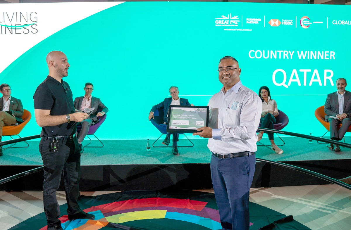 Anthony Picardo, QHHSE Manager for GAC Qatar, accepted the Living Business programme award held at the Expo 2020 Dubai.
