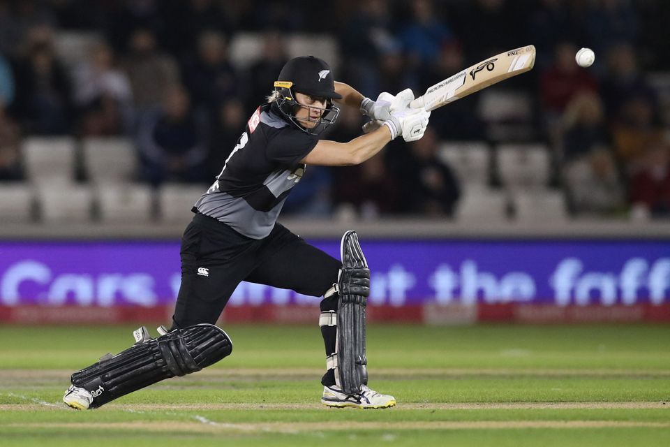 New Zealand's Sophie Devine in action Action Images via Reuters/Peter Cziborra

