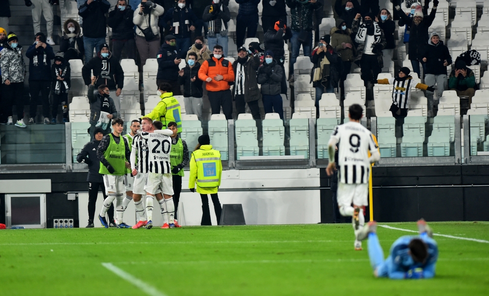 Juventus' Federico Bernardeschi celebrates scoring their second goal REUTERS/Massimo Pinca

