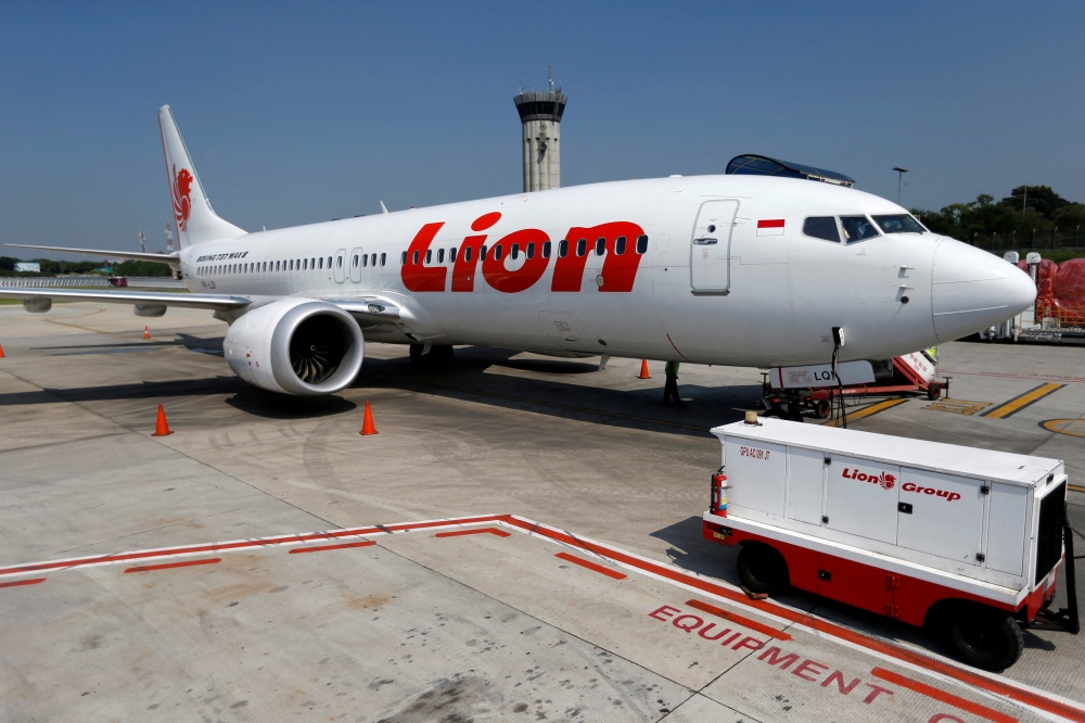 A Lion Air Boeing 737 Max 8 airplane is parked on the tarmac of Soekarno Hatta International airport near Jakarta, Indonesia, March 15, 2019. Reuters/Willy Kurniawan/File Photo