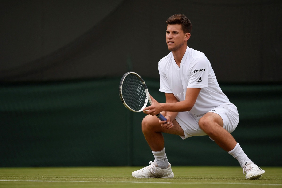 Austria's Dominic Thiem in action against Czech Republic's Jiri Vesely REUTERS/Tony O'Brien/File Photo
