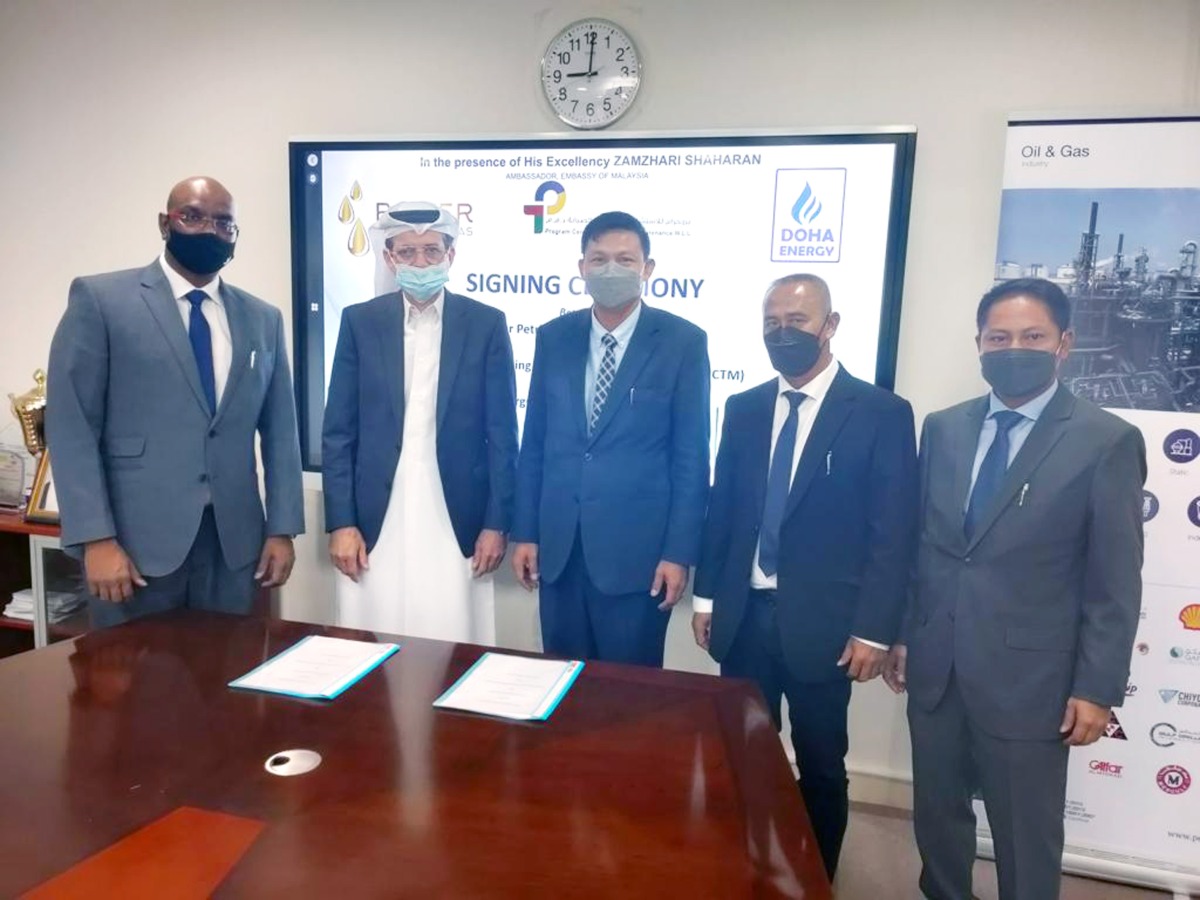 Officials during the signing of the MoU, recently. 