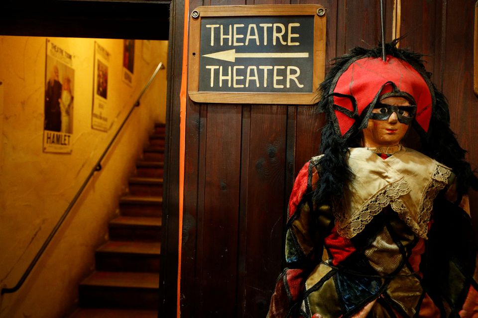 A view at the Royal Toone Theatre, a puppet theatre, in central Brussels, Belgium December 19, 2019. Picture taken December 19, 2019. REUTERS/Francois Lenoir

