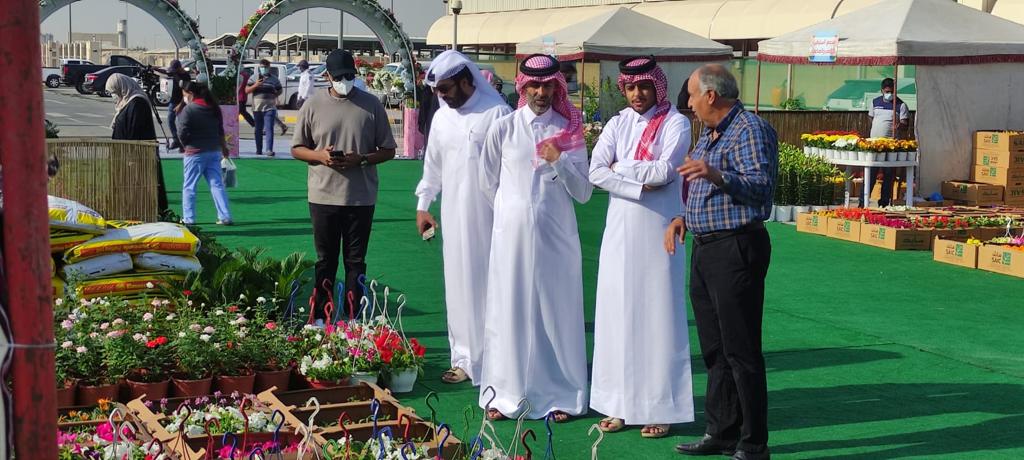 Officials touring the festival.