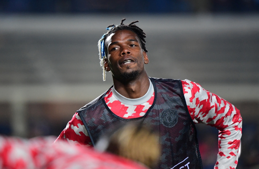 Manchester United's Paul Pogba during the warm up before the match REUTERS/Alberto Lingria/File Photo
