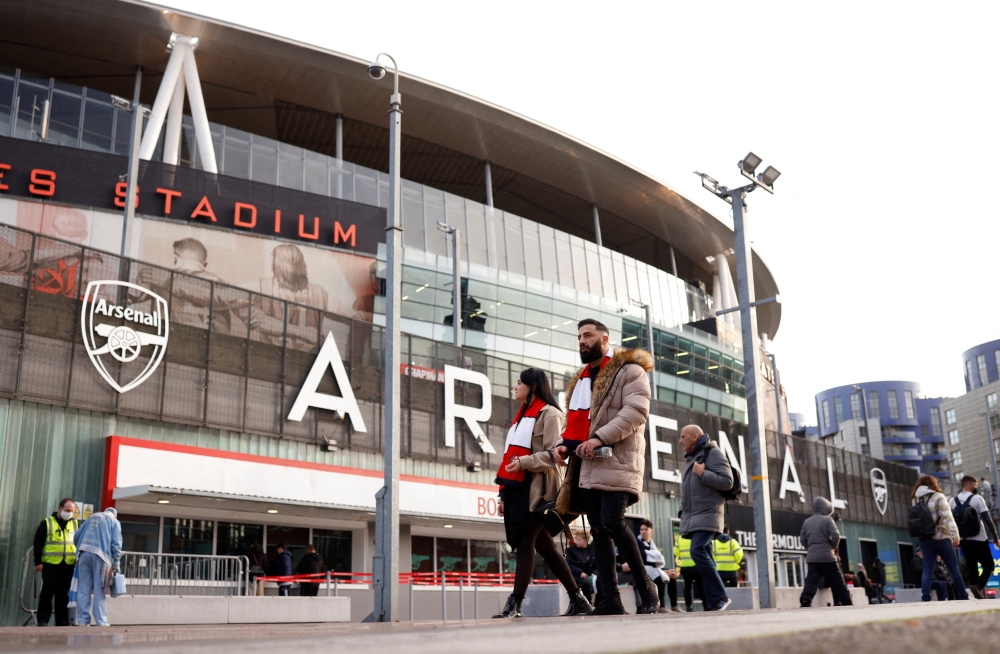 Fans outside the stadium before the match Action Images via Reuters/John Sibley EDITORIAL USE ONLY/File Photo