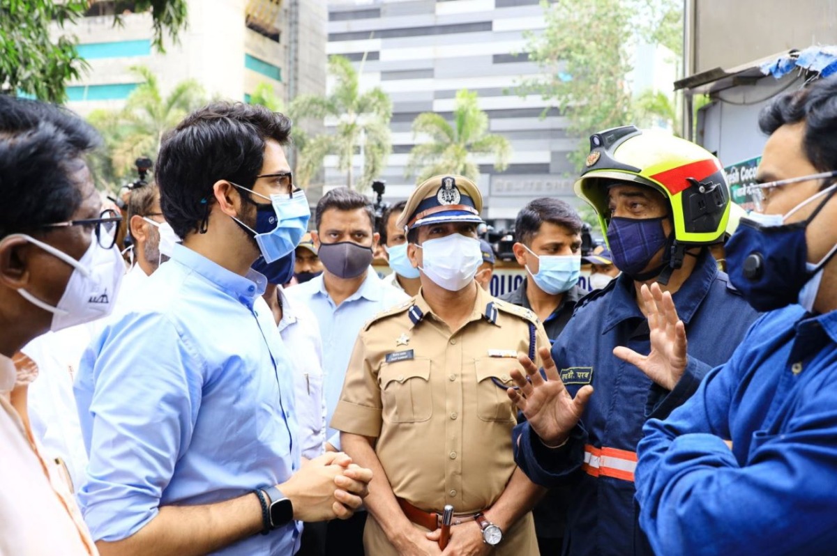 Minister visiting the site. 