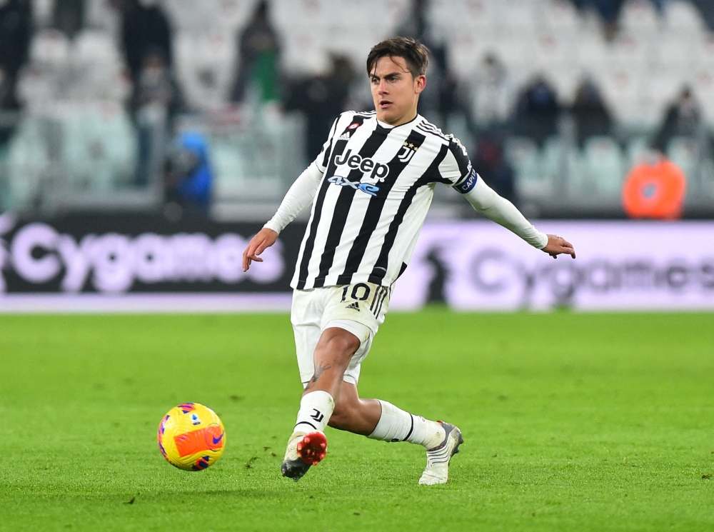 Juventus' Paulo Dybala in action Reuters/Massimo Pinca/File Photo