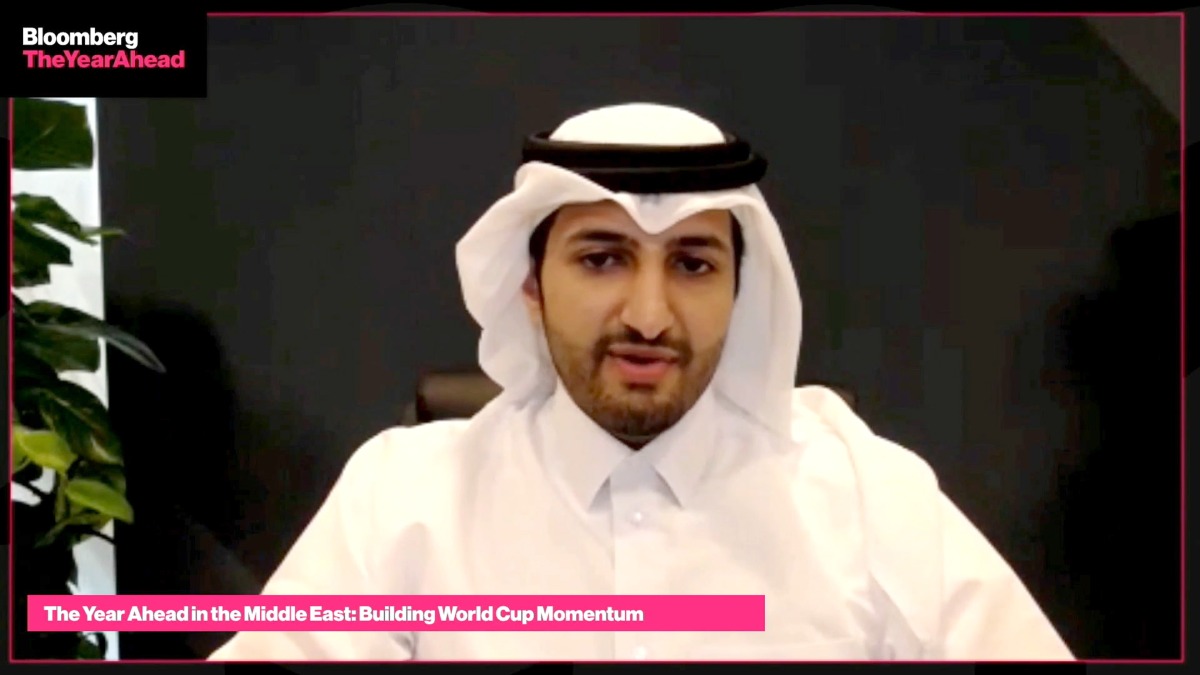 Sheikh Ali Alwaleed Al Thani, IPA Qatar CEO, speaking during Bloomberg’s The Year Ahead Summit.