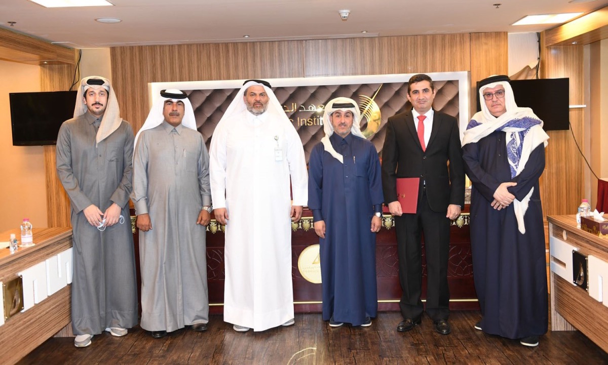 General Authority of Customs and Diplomatic Institute officials during the inauguration of a joint training package to enhance expertise of customs officials.