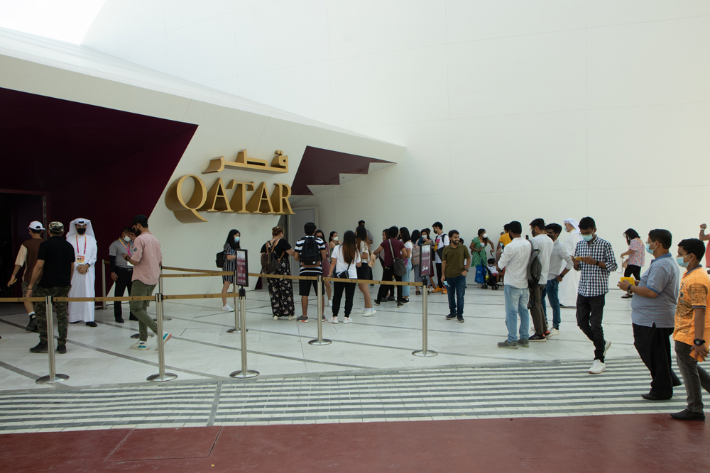 Visitors throng Qatar Pavilion at Expo 2020 Dubai.