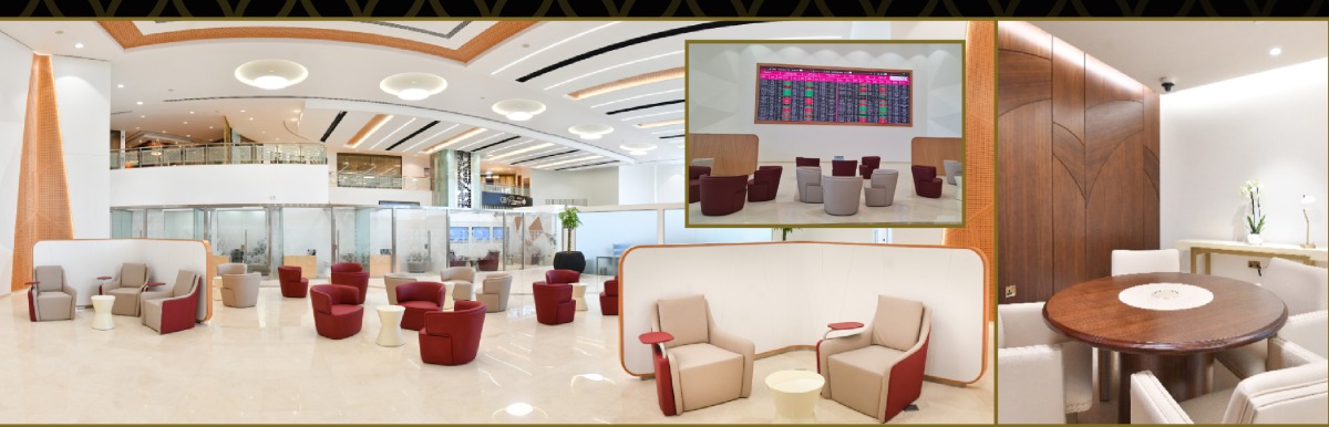 A view of Commercial Bank's newly launched exclusive Premium Lounges. 