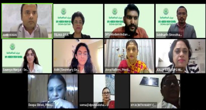 Participants during the virtual conference.