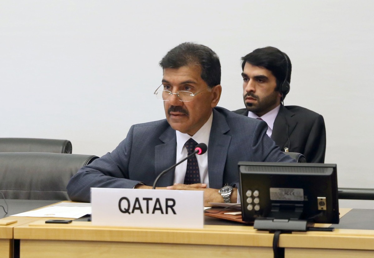 MoFA Secretary-General H E Dr. Ahmed bin Hassan Al Hammadi taking part in Conference on Disarmament in Geneva.
