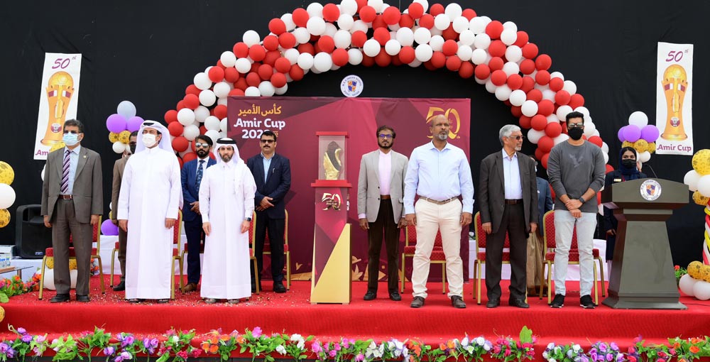 Participants at the welcome ceremony hosted by MES for the Amir Cup Trophy.