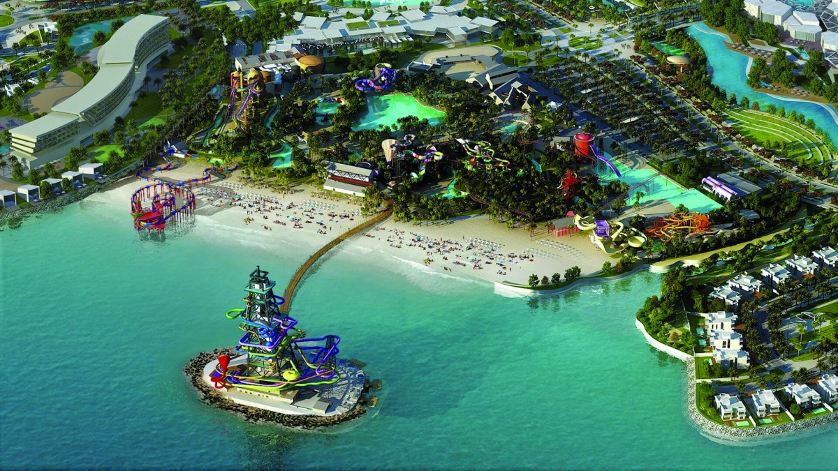 An artist’s impression of the Qetaifan Island North.