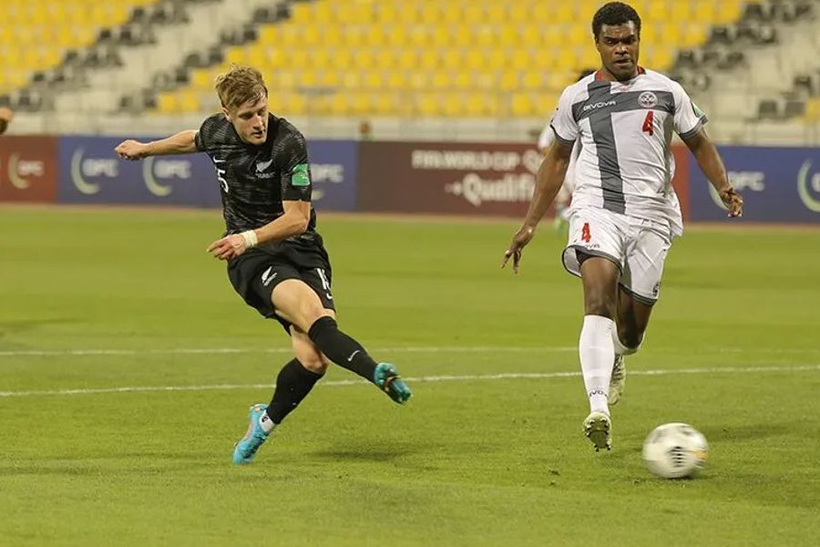 Alex Greive scores his second goal. Pic: OFC Media.